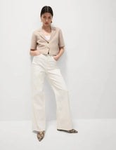 Cotton Rich Textured Knitted Blazer  Adomoo